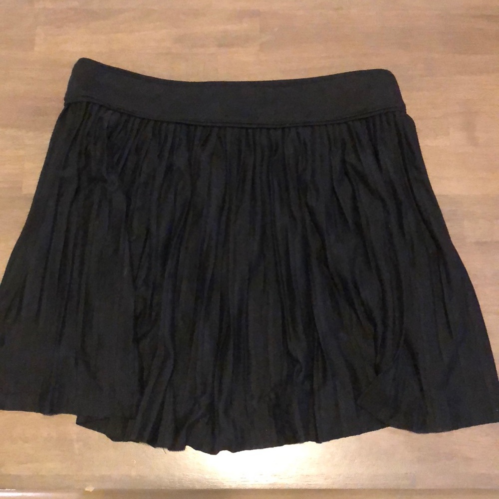 Black ruffle skirt